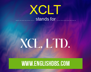 XCLT means XCL, LTD. XCLT