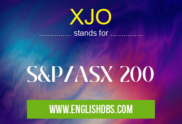 XJO means S&P/ASX 200 XJO