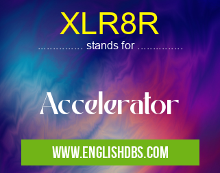 XLR8R means Accelerator XLR8R