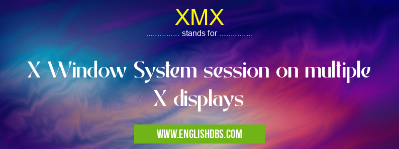 XMX means X Window System session on multiple X displays XMX