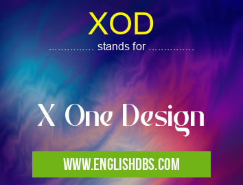 XOD means X One Design XOD
