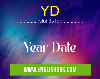YD means Year Date YD