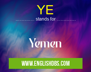 YE means Yemen YE