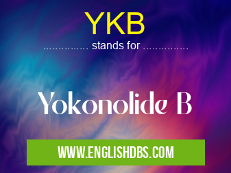 YKB means Yokonolide B YKB