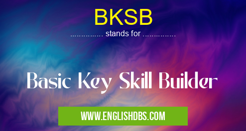 BKSB means Basic Key Skill Builder BKSB