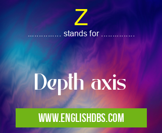 Z means Depth axis Z