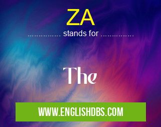 ZA means The ZA