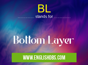 BL means Bottom Layer BL