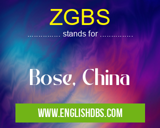 ZGBS means Bose, China ZGBS