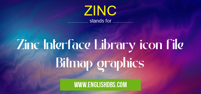 ZINC means Zinc Interface Library icon file Bitmap graphics ZINC