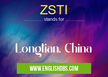 ZSTI means Longtian, China ZSTI