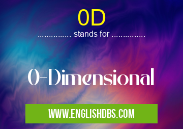0D means 0-Dimensional 0D