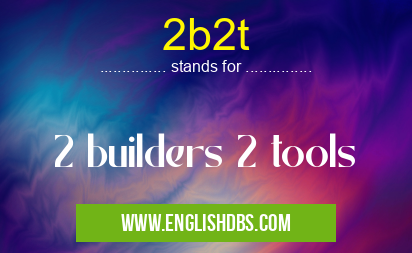 2b2t means 2 builders 2 tools 2b2t