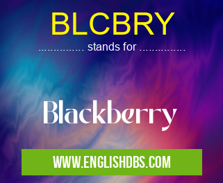 BLCBRY means Blackberry BLCBRY