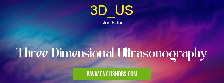 3D_US means Three Dimensional Ultrasonography 3D_US