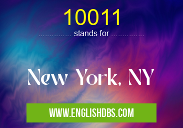 10011 means New York, NY 10011