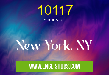 10117 means New York, NY 10117