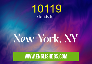 10119 means New York, NY 10119