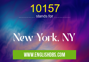 10157 means New York, NY 10157