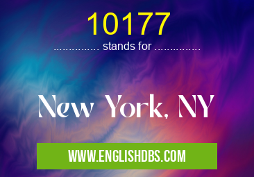 10177 means New York, NY 10177