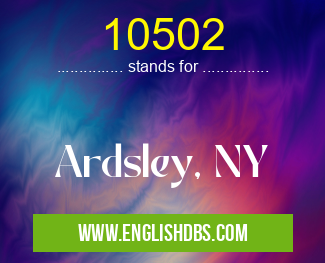 10502 means Ardsley, NY 10502