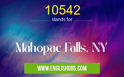 10542 means Mahopac Falls, NY 10542
