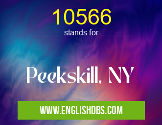 10566 means Peekskill, NY 10566