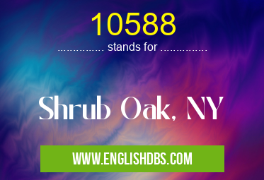 10588 means Shrub Oak, NY 10588