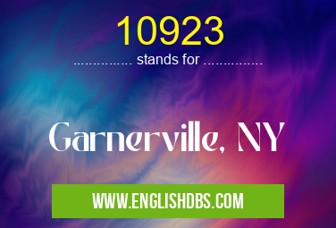 10923 means Garnerville, NY 10923