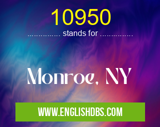10950 means Monroe, NY 10950