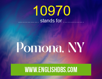 10970 means Pomona, NY 10970