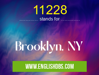 11228 means Brooklyn, NY 11228