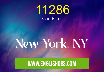 11286 means New York, NY 11286