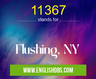 11367 means Flushing, NY 11367