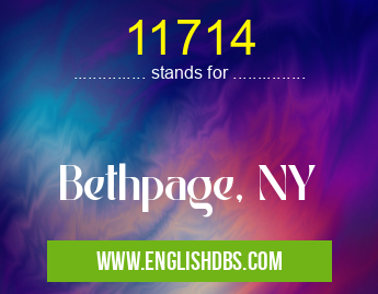 11714 means Bethpage, NY 11714
