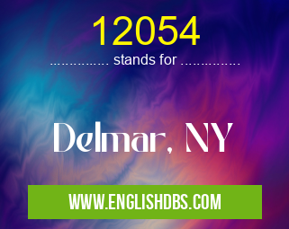 12054 means Delmar, NY 12054