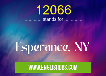 12066 means Esperance, NY 12066