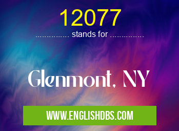 12077 means Glenmont, NY 12077