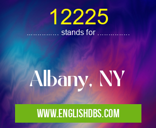 12225 means Albany, NY 12225