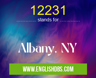 12231 means Albany, NY 12231