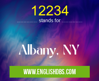 12234 means Albany, NY 12234