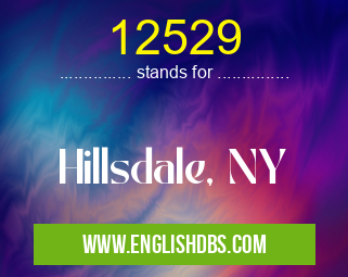 12529 means Hillsdale, NY 12529