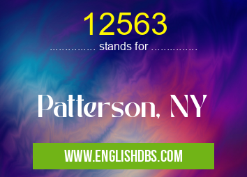12563 means Patterson, NY 12563