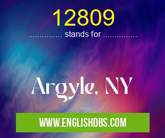 12809 means Argyle, NY 12809