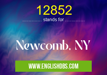 12852 means Newcomb, NY 12852