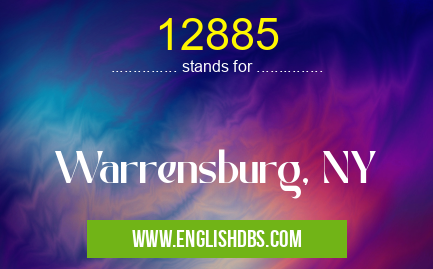 12885 means Warrensburg, NY 12885