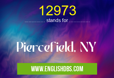 12973 means Piercefield, NY 12973
