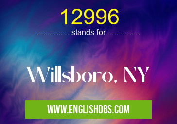 12996 means Willsboro, NY 12996