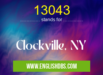 13043 means Clockville, NY 13043