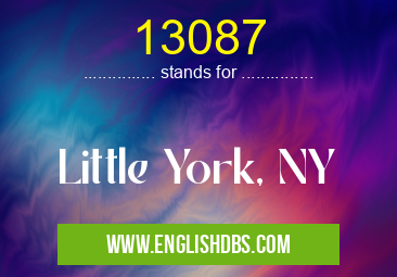 13087 means Little York, NY 13087